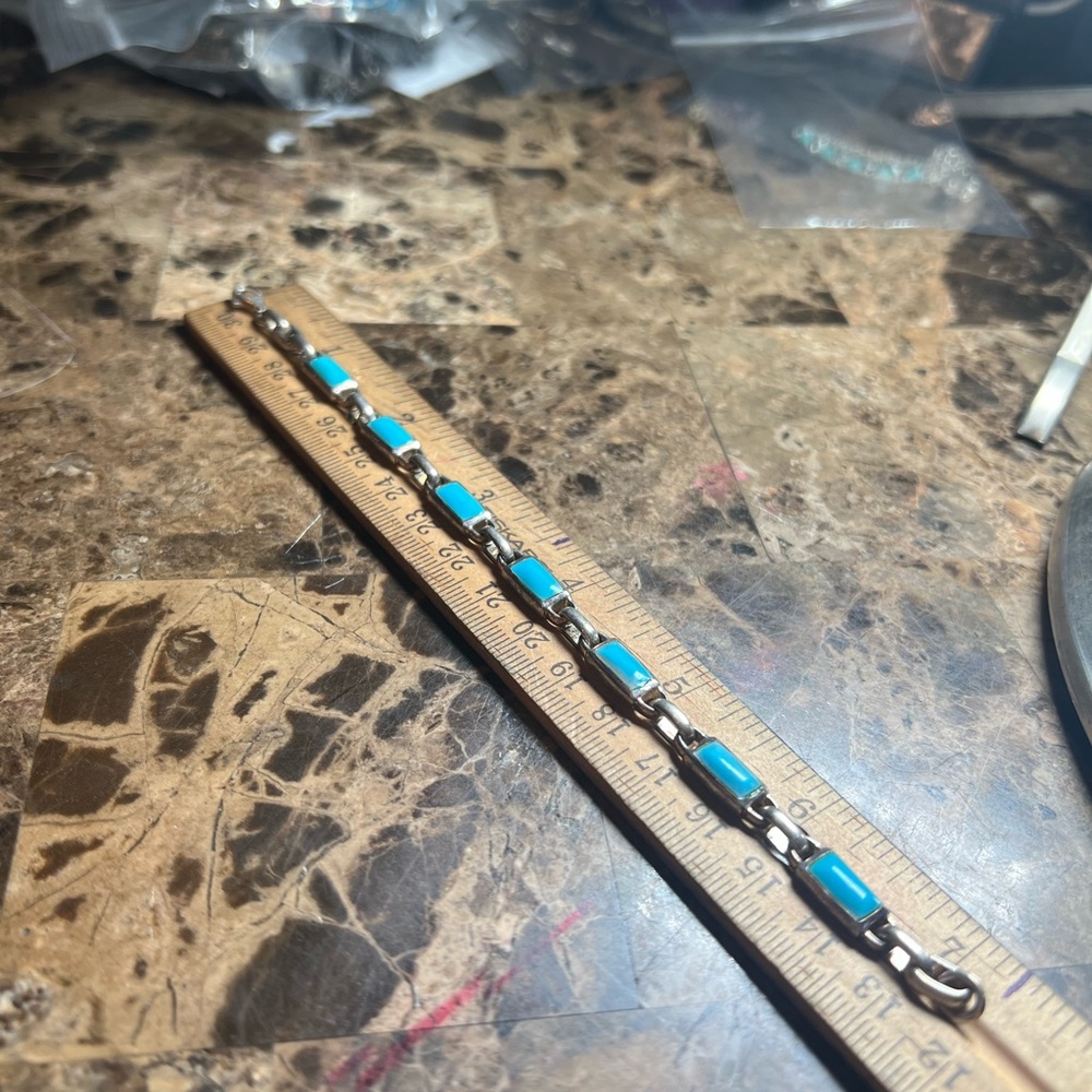 BAR BRACELET 925 STERLING SILVER - Picture 1 of 5